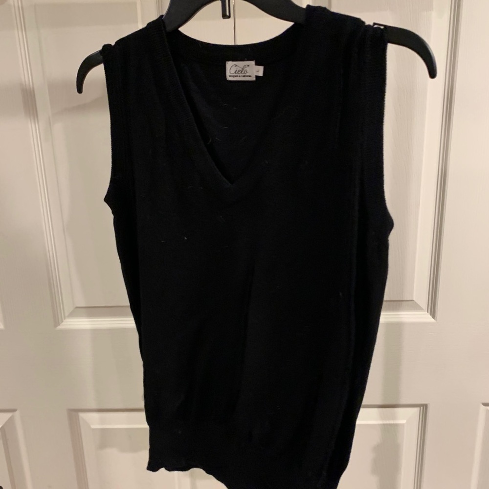 Black Sweater Vest